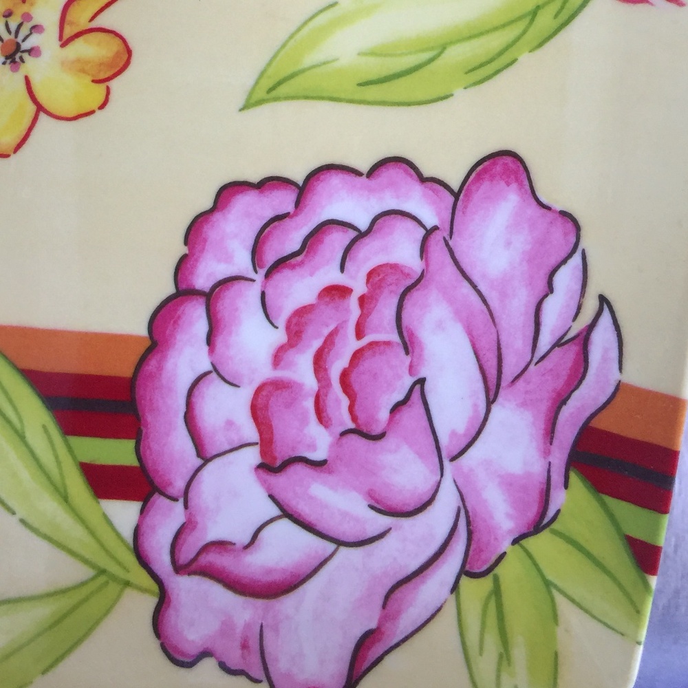 Precidio floral serving trays